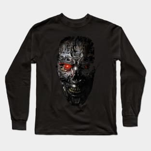 Robot face Long Sleeve T-Shirt